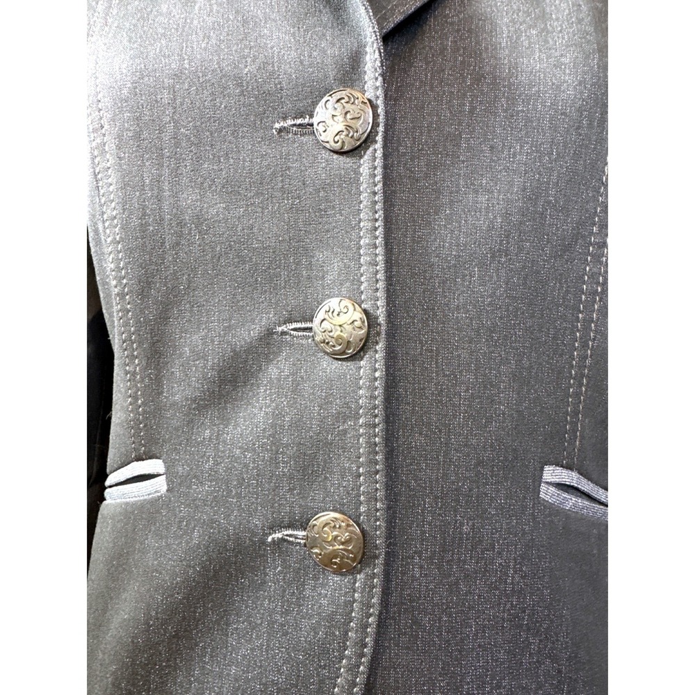 Tristan Dress Suit Set, Sleeveless Sheath Dress 4, Gray, Blazer, Formal Career - Picture 14 of 16